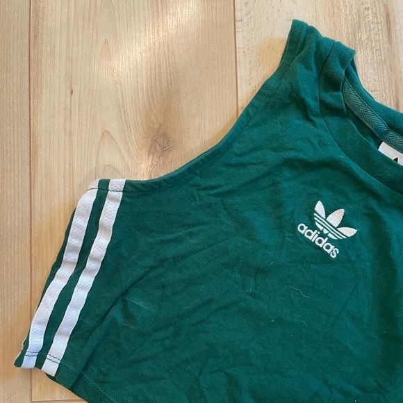 ADIDAS Teal Crop Tank - Picture 3 of 5